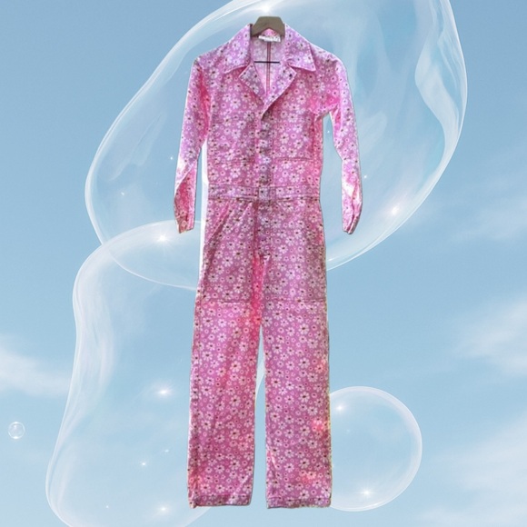 Big Bud Press Pink Lazy Daisy Everyday Jumpsuit Size XS